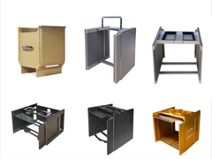 Thùng hoa kim loại 6 inch Wafer làm sạch Silicon Wafer Carrier Cassette Bao bì Thùng thử nghiệm