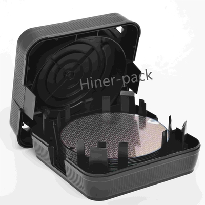 Giá tốt. 8 Inch Wafer Shipping Box Black Wafer Stack Boxes Kháng tĩnh ngang cho chip bán dẫn trực tuyến