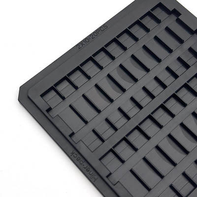 Giá tốt. Precision Molded Conductive PC Waffle Pack Chip Tray for Semiconductor Die Storage trực tuyến