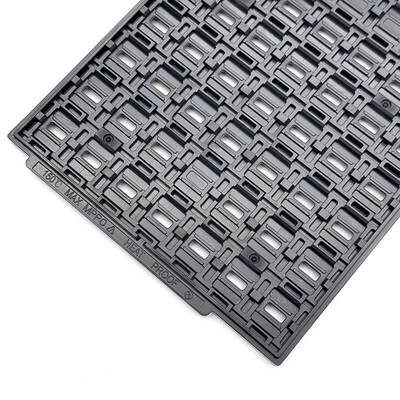 Giá tốt. Khay IC MPPO chịu nhiệt 150°C JEDEC với các hốc tùy chỉnh cho đóng gói bán dẫn trực tuyến