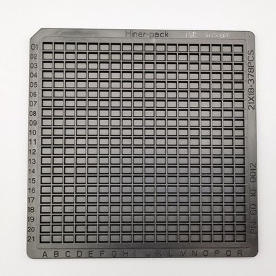 Giá tốt. Ứng dụng đúc phun Waffle Tray Packaging Black ESD Stackable trực tuyến