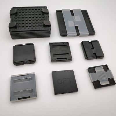 ESD 2inch tái chế Waffle Pack nắp clip đẩy kéo loại